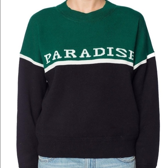 Isabel Marant Paradise Intarsia Crewneck Pullover Sweater, Size X-Small - Picture 1 of 9